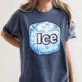 Ice Halloween Pun Costume Easy Lazy Team Group Teacher Women's Comfort Colors T-Shirt Denim