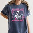 I'Ll Just Wait Until It's Quiet Spooky Teacher Halloween Women's Comfort Colors T-Shirt Denim I'Ll Just Wait Until It's Quiet Spooky Teacher Halloween Women's Comfort Colors T-Shirt Denim