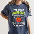 I'm That Awesome Paraeducator Teacher Women's Comfort Colors T-Shirt Denim I'm That Awesome Paraeducator Teacher Women's Comfort Colors T-Shirt Denim