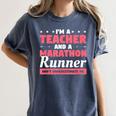 I'm A Teacher And A Marathon Runner Don't Underestimate Me Men Women Women's Comfort Colors T-Shirt Denim I'm A Teacher And A Marathon Runner Don't Underestimate Me Men Women Women's Comfort Colors T-Shirt Denim