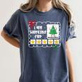 I'm Working For Christmas Break 5 Stars Christmas Teacher Women's Comfort Colors T-Shirt Denim I'm Working For Christmas Break 5 Stars Christmas Teacher Women's Comfort Colors T-Shirt Denim