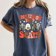 Inclusion Isn't Scary SLP Sped Teacher Halloween Women's Comfort Colors T-Shirt Denim