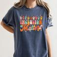 Inclusion Matters Groovy American Sign Language ASL Teacher For Men Women Women's Comfort Colors T-Shirt Denim Inclusion Matters Groovy American Sign Language ASL Teacher For Men Women Women's Comfort Colors T-Shirt Denim