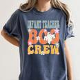 Infant Teacher Boo Crew Ghost Groovy Halloween For Women Women's Comfort Colors T-Shirt Denim Infant Teacher Boo Crew Ghost Groovy Halloween For Women Women's Comfort Colors T-Shirt Denim