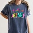 Infant Teacher Floral First Day Back To School Teaching Women's Comfort Colors T-Shirt Denim Infant Teacher Floral First Day Back To School Teaching Women's Comfort Colors T-Shirt Denim