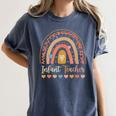 Infant Teacher Leopard Boho Rainbow Appreciation Women's Comfort Colors T-Shirt Denim Infant Teacher Leopard Boho Rainbow Appreciation Women's Comfort Colors T-Shirt Denim