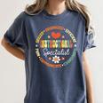 Instructional Specialist School Cute Academic Teacher Women's Comfort Colors T-Shirt Denim Instructional Specialist School Cute Academic Teacher Women's Comfort Colors T-Shirt Denim