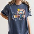 It's A Beautiful Day To Learn Cute Rainbow Boho Teacher Women's Comfort Colors T-Shirt Denim It's A Beautiful Day To Learn Cute Rainbow Boho Teacher Women's Comfort Colors T-Shirt Denim
