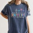 It's a Beautiful Day For Learning Teacher Students Women Women's Comfort Colors T-Shirt Denim It's a Beautiful Day For Learning Teacher Students Women Women's Comfort Colors T-Shirt Denim