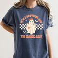 It's A Bootiful Day To Make Art Halloween Art Teacher Women's Comfort Colors T-Shirt Denim