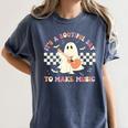 It's A Bootiful Day To Make Music Teacher Musician Halloween For Men Women Kids Women's Comfort Colors T-Shirt Denim