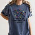 It's Fine I'm Fine Christmas Lights Teacher Xmas Women's Comfort Colors T-Shirt Denim It's Fine I'm Fine Christmas Lights Teacher Xmas Women's Comfort Colors T-Shirt Denim