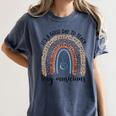 Its A Good Day To Teach Tiny Musicians Music Teacher Rainbow Women's Comfort Colors T-Shirt Denim