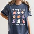 It’s Okay To Feel All The Feels Special Ed Teacher Halloween Women's Comfort Colors T-Shirt Denim It’s Okay To Feel All The Feels Special Ed Teacher Halloween Women's Comfort Colors T-Shirt Denim