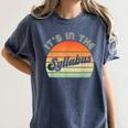 It's In The Syllabus Shirt Professor Saying College Teacher For Men Women Women's Comfort Colors T-Shirt Denim