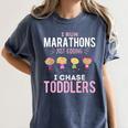 Just Kidding I Chase Toddlers Daycare Provider Nanny Teacher Women's Comfort Colors T-Shirt Denim Just Kidding I Chase Toddlers Daycare Provider Nanny Teacher Women's Comfort Colors T-Shirt Denim
