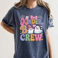 Kinder Boo Crew Kindergarten Teacher Student Halloween Women's Comfort Colors T-Shirt Denim