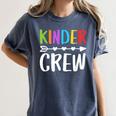 Kinder Crew Shirt Kindergarten Boy Girl Student Teacher Women's Comfort Colors T-Shirt Denim Kinder Crew Shirt Kindergarten Boy Girl Student Teacher Women's Comfort Colors T-Shirt Denim