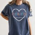 Kindergarten Crew Kinder Crew Teacher Squad Team Preschool Women's Comfort Colors T-Shirt Denim Kindergarten Crew Kinder Crew Teacher Squad Team Preschool Women's Comfort Colors T-Shirt Denim