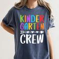 Kindergarten Crew Shirt Kinder Crew Teacher Boy Girl Women's Comfort Colors T-Shirt Denim