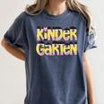 Kindergarten Pencil First Day Of School Teacher Toddler Kids Women's Comfort Colors T-Shirt Denim Kindergarten Pencil First Day Of School Teacher Toddler Kids Women's Comfort Colors T-Shirt Denim