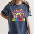 Kindergarten Rainbow Girls Boys Teacher Team Kinder Squad Women's Comfort Colors T-Shirt Denim Kindergarten Rainbow Girls Boys Teacher Team Kinder Squad Women's Comfort Colors T-Shirt Denim
