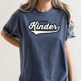 Kindergarten TEAM School Teacher Kinder Baseball-Style Shirt Women's Comfort Colors T-Shirt Denim