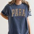Leopard Paraprofessional Back To School Para Squad Teacher Women's Comfort Colors T-Shirt Denim Leopard Paraprofessional Back To School Para Squad Teacher Women's Comfort Colors T-Shirt Denim