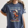 Let's Eat Kids Grammar Werewolf Halloween Teacher Women's Comfort Colors T-Shirt Denim Let's Eat Kids Grammar Werewolf Halloween Teacher Women's Comfort Colors T-Shirt Denim
