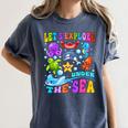 Let's Explore Under The Sea Back To School Student Teacher Women's Comfort Colors T-Shirt Denim
