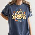Let's Learn Today First Day Of School For Teacher Student Women's Comfort Colors T-Shirt Denim Let's Learn Today First Day Of School For Teacher Student Women's Comfort Colors T-Shirt Denim