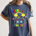 Level Up Your Education Gaming Inspired Teacher Gamers For Men Women Kids Women's Comfort Colors T-Shirt Denim