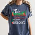 Can I Lick It Periodic Table Science Teacher Chemistry Women's Comfort Colors T-Shirt Denim