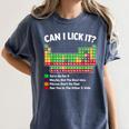 Can I Lick It Periodic Table Shirt Science Chemistry Teacher Women's Comfort Colors T-Shirt Denim