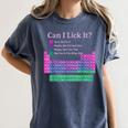 Can I Lick It Periodic Table Teacher Student Kids Women's Comfort Colors T-Shirt Denim