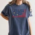 Literacy Justice For All Teacher Women's Comfort Colors T-Shirt Denim