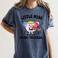 Little Miss Music Teacher Music Teacher Team Women's Comfort Colors T-Shirt Denim