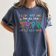 I Love My Job For All The Little Reasons Teacher Women's Comfort Colors T-Shirt Denim