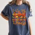 I Love My Kindergarten Turkeys Thanksgiving Teacher Students Women's Comfort Colors T-Shirt Denim I Love My Kindergarten Turkeys Thanksgiving Teacher Students Women's Comfort Colors T-Shirt Denim