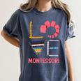 Love Montessori Education Math Teacher Women's Comfort Colors T-Shirt Denim Love Montessori Education Math Teacher Women's Comfort Colors T-Shirt Denim