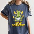 Mad Scientist Kids Youth Adult Science Teacher Chemistry Women's Comfort Colors T-Shirt Denim