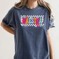 Maestra Teacher Spanish Back To School First Day Of School Women's Comfort Colors T-Shirt Denim