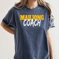 Mahjong Coach Coaching Trainer Teacher Women's Comfort Colors T-Shirt Denim