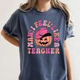 Man I Feel Like a Teacher Women Western Teacher Halloween Women's Comfort Colors T-Shirt Denim Man I Feel Like a Teacher Women Western Teacher Halloween Women's Comfort Colors T-Shirt Denim