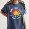 Make Your Mark For a International Dot Day Teacher Dot Lover Women's Comfort Colors T-Shirt Denim Make Your Mark For a International Dot Day Teacher Dot Lover Women's Comfort Colors T-Shirt Denim