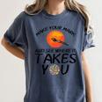 Make Mark Paintbrush International Dot Day Art Teacher Women's Comfort Colors T-Shirt Denim