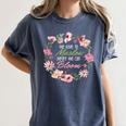 Maslow Before Blooms SPED Teacher School Psychologist Retro Men Women Women's Comfort Colors T-Shirt Denim