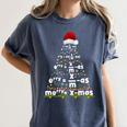 Math Equation Merry Xmas Season Teacher Christmas Tree Women's Comfort Colors T-Shirt Denim