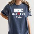Math Inspires Me Spelled With Pi Day Teacher Women's Comfort Colors T-Shirt Denim Math Inspires Me Spelled With Pi Day Teacher Women's Comfort Colors T-Shirt Denim
