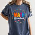 Math Interventionist Teacher Coach Squad Mathematics STEM Women's Comfort Colors T-Shirt Denim